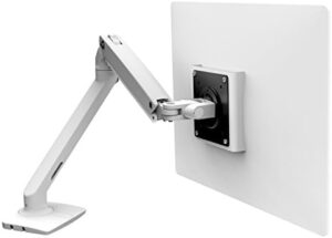 Elevate your workspace with Ergotron's MXV Single Monitor Arm, a sturdy VESA desk mount for monitors up to 34 inches and 3.2 to 9.1kg, perfect for improved ergonomics and organization.