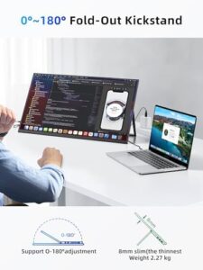 Here is the output:

"Boost your productivity with the MagicRaven 23.8' portable monitor, featuring 1080P 100Hz display and speakers, perfect for laptops, desktops, gaming consoles or TVs."