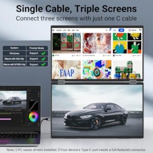 Elevate your workspace with the InnoView Laptop Screen Extender, featuring dual monitors, 1080P resolution, and automatic rotation for seamless multitasking. Perfectly portable and versatile!