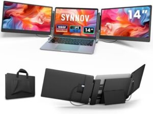 Here is the generated SEO meta description:

"Boost productivity with our 14' FHD laptop screen extender, featuring triple screens and built-in speakers. Perfect for dual monitors on MacOS, Windows, Chrome, and Dex devices."