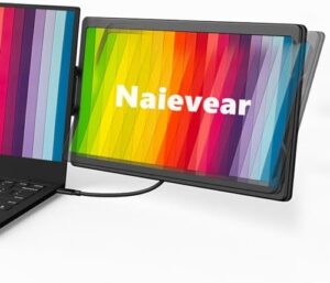 Here is the generated SEO meta description:

"Upgrade your laptop experience with Naievear's portable monitor, featuring 13.3' FHD IPS display and versatile connectivity options (HDMI/Type-C/USB-C). Perfect for a second screen on-the-go or at home."