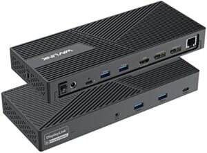 Here is the meta description:

"Elevate your workspace with WAVLINK's Triple Display Docking Station. Supports 5K single or dual 4K@60Hz displays, plus USB-C, HDMI, and more for Windows/Mac laptops."