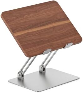 Elevate your laptop experience with this adjustable stand, featuring customizable height and angle settings for ergonomic comfort. Perfect for home or office use, it's portable and robust, with secure silicon grips.