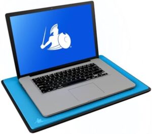 Here is the optimized SEO meta description:

Protect your laptop from EMF radiation and heat with DefenderPad's radiation protection & heat shield. Compatible with up to 17" notebooks, Chromebooks, and MacBooks, this pad blocks radiation and keeps your device cool.