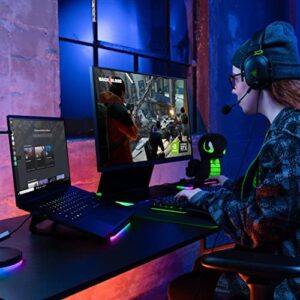 Here is the optimized SEO meta description:

"Customize your workspace with the Razer Laptop Stand Chroma V2, featuring 4X port USB-C hub, anodized aluminum construction and ergonomic design. Perfect for gamers and professionals."