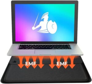 Protect your laptop from EMF radiation with the DefenderShield case, designed for up to 15" devices. Shield your notebook computer with this EMF blocker sleeve and enjoy peace of mind during use.
