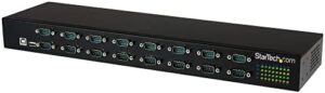 Turn your digital workspace into a hub with this StarTech.com 16-port USB to Serial Hub, featuring COM port retention and rack mount design for seamless daisy chaining.