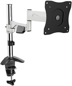 Here is the output:

"Elevate your workspace with RICOO's versatile monitor mount table, accommodating 13-30 inch screens. Adjustable tilting and swiveling for optimal viewing."