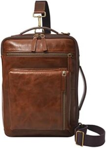 Elevate your daily commute with the Fossil Men's Buckner Convertible Backpack and Briefcase, featuring a convertible design and premium materials. Perfectly suited for work and travel.