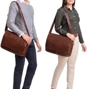 Here is the generated SEO meta description:

"Elevate your style with the Stilord 'Tom' vintage leather shoulder bag, perfect for university, office or work. Fits 15" laptops and features genuine leather construction."