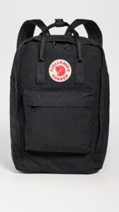 Here is the meta description:

Stay organized and stylish with the Fjallraven Unisex Kånken Laptop 17" backpack, featuring durable design, multiple compartments, and comfortable carry handles. Get yours today!
