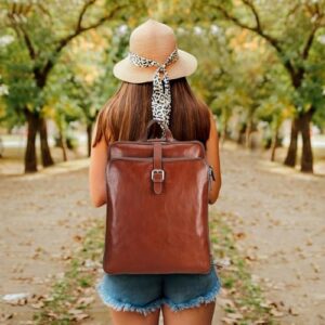 Elevate your travel style with Banuce's stylish convertible leather backpack purse, featuring a vintage design and luggage strap. Perfect for women on-the-go, this spacious bag can fit laptops and essentials.
