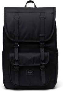 Explore adventure in style with Herschel Little America Mid backpack, featuring durable polyester fabric, multiple compartments and pockets for organized packing. Perfect travel companion.