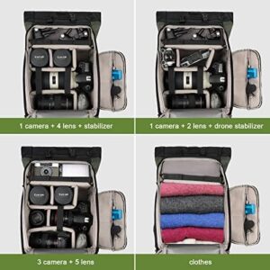 Capture stunning travel photos with the BESNFOTO DSLR bag, featuring a removable insert case, side access, and laptop/tablet sleeve. Perfect for hiking adventures and everyday use.