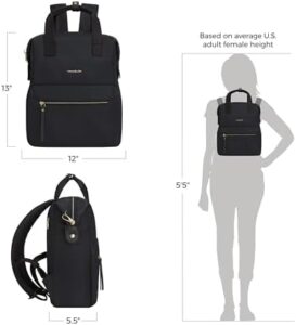 Protect your belongings with Travelon's Addison Anti-Theft Large Backpack, featuring slash-proof straps and anti-theft pockets for secure storage.