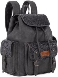 Waterproof and versatile, the Montana West X Wrangler Backpack Purse is perfect for daily travel or business use, featuring a retro design and durable construction.