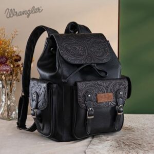 Waterproof and versatile, the Montana West X Wrangler Backpack Purse is perfect for daily travel or business use, featuring a retro design and durable construction.