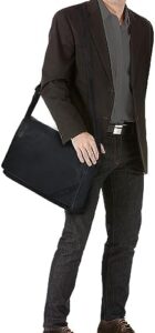 Here is the generated meta description:

"Add a touch of vintage elegance to your daily commute with this STILORD 'Nick' Shoulder Bag, crafted from premium buffalo leather and featuring a spacious interior for 15.6-inch laptops."