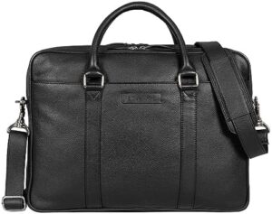 Here is the output:

"Elevate your style and organization with the STILORD 'Caleb' Laptop Bag, featuring a vintage leather design, laptop compartment, and spacious interior for women's or men's use. Save on this premium bag with exclusive discounts available!"