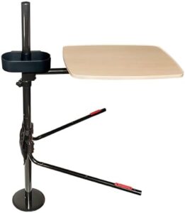 Here is the meta description:

Elevate bedside convenience with Stander EZ's adjustable lap desk, featuring a 360-degree swivel tray, cup holder, tablet holder, and organizer pouch for laptops. Perfect for home beds. Save big with discounts and free shipping!