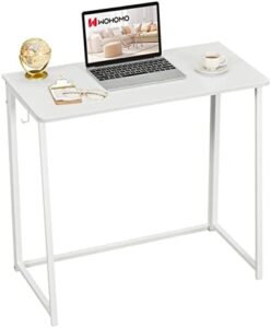 Compact and portable, the WOHOMO Folding Desk is a space-saving solution for home offices. Easy assembly and foldable design make it perfect for small spaces.