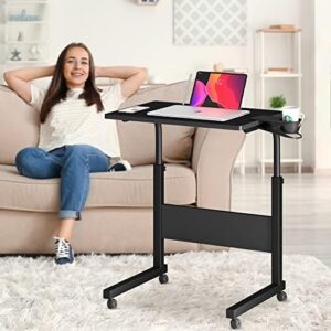 Elevate your workspace with the Klvied Small Standing Desk, a portable treadmill desk with adjustable height, perfect for laptops and tablets. Save up to 20% on this versatile mobile table in black!