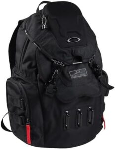 Elevate your bathroom essentials with Oakley's recycled backpack-style sink, featuring durable materials and a water-efficient design.