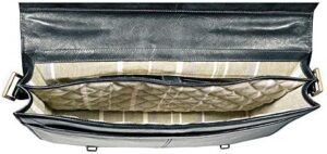 Protect your laptop in style with the Hidesign Charles Large Double Gusset Leather Briefcase. Durable and spacious, it fits 17" laptops with ease, making it perfect for work or travel.
