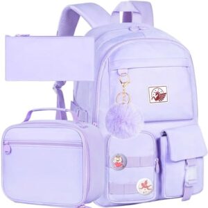 Here is the meta description:

Stay stylish and organized with this water-resistant UFNDC backpack designed for girls, featuring 17" capacity and anti-theft security for teenagers' daily use.