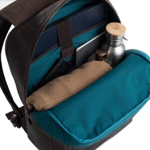 Here is the meta description:

Elevate your work style with VELEZ's premium Top Grain Leather Backpack, featuring 17" laptop storage and large capacity. Perfect for busy men on-the-go, this stylish bag offers durability and organization.