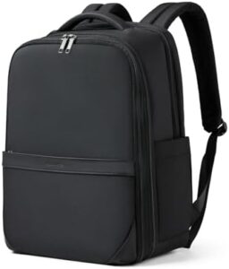 Here is the optimized SEO meta description:

"Explore versatility with Hanke's expandable travel backpack, fitting 15.6 inch laptops, featuring a luggage strap and perfect for business trips or casual outings."