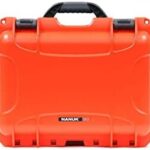 Protect your gear in style with the Nanuk 915 waterproof hard case, featuring a durable orange finish and made in Canada. Store your valuables securely with its foam insert and rugged design.