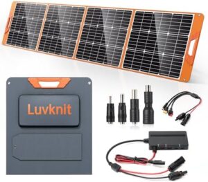 Here is the optimized SEO meta description:

"Upgrade your off-grid adventures with this 200W portable solar panel charger, featuring foldable design and IP65 waterproof protection. Perfect for power stations, generators, laptops, camping, boat trips or RV travel."