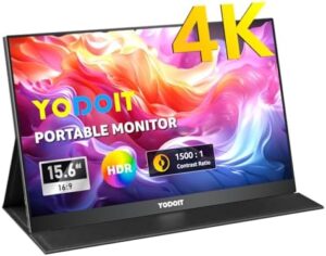 Here is the meta description:

"Boost your productivity with this Yodoit 15.6" 4K UHD portable monitor, featuring IPS screen, 100% SRGB color accuracy and built-in speakers. Compatible with PC/Laptop/MacBook/Xbox/PS4 & TV. Save big on this versatile display!"
