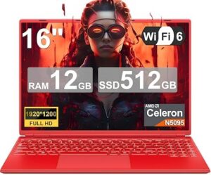 Upgrade your gaming experience with the 2025 Gaming Laptop featuring 16-inch Win11, 12 + 512GB SSD, and support for 1TB (HDD) or 2TB storage.