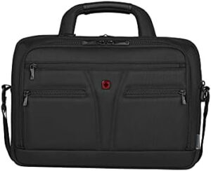Protect your laptop in style with Wenger's expandable briefcase, fitting 14"-16" devices and featuring a tablet pocket. Perfect for commuters and travelers.