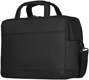 Protect your laptop in style with Wenger's expandable briefcase, fitting 14"-16" devices and featuring a tablet pocket. Perfect for commuters and travelers.