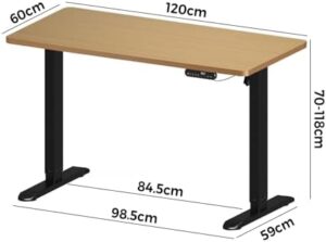 Elevate your workspace with the Oikture Electric Standing Desk, featuring a control panel and height adjustment for optimal comfort. Perfect for offices, studies, or home use.