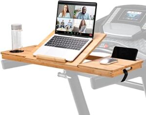 Elevate your workspace with the JOSHMAR Treadmill Laptop Desk, featuring a premium walking desk connected riser, cup and phone holder. Perfect for home or office workstations. Limited time offer: get 15% off your purchase!