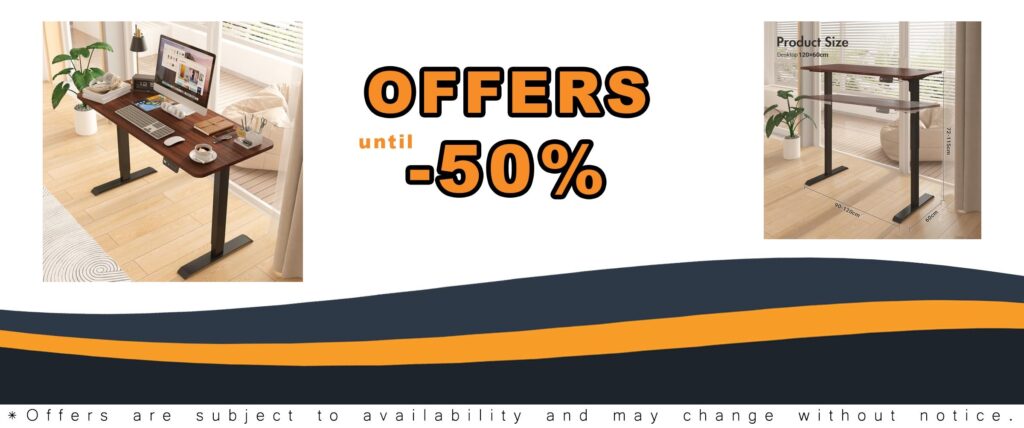 ADVWIN Ergonomic Standing Desk 28″-45″ Height Adjustable Electric Sit Stand Desks with Sturdy Motor Computer Workstation