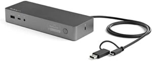 Here is the optimized meta description:

"Boost productivity with StarTech's DK30C2DPEPUE docking station for dual laptops. Convert USB-C to USB 3.0 and charge up to 60W via PD, perfect for professionals on-the-go."