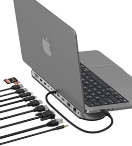 "Transform your workspace with the Belkin Connect Pro Dock, featuring 11-in-1 USB-C connectivity, 3-monitor support, and lightning-fast transfer speeds. Perfect for Mac, Windows, and Chromebook users."
