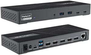 Expand your workspace with the WAVLINK Triple Display Docking Station. Connect up to 3 monitors via HDMI/DisplayPort, charge your laptop at 100W, and transfer data at 10Gbps. Perfect for Windows/Mac users.