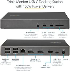 Here is the meta description:

"Boost productivity with StarTech's DK31C2DHSPDUE USB C Dock, supporting triple 4K monitors and featuring 100W power delivery. Perfect for Windows and Chrome users."