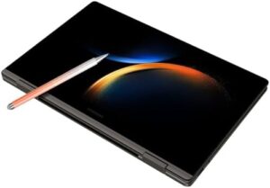 Here is the optimized SEO meta description:

"Upgrade your productivity with the Samsung Galaxy Book3 360, a powerful 13.3' touch laptop featuring FHD AMOLED display, EVO i7 processor, Wi-Fi 6E and backlit keyboard, perfect for work or play."