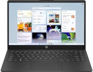 Get powerful performance with the HP 14" Laptop, featuring a 14-inch HD display, Intel N100 processor, and 128GB SSD. Enjoy long battery life, lightweight design, and Windows 11 Home in S Mode.