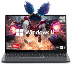 Unlock powerful performance with the ACEMAGIC Laptop featuring AMD Ryzen 7 processor, Radeon RX Vega 8 Graphics and 16GB RAM. Enjoy seamless multitasking, vibrant FHD display, and long-lasting 54Wh battery life.