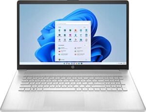 Here is the optimized SEO meta description:

"Upgrade your laptop experience with the HP 17T-CN200, featuring a 17.3'' HD+ touchscreen, powerful Intel i7 processor, Iris Xe graphics and generous storage. Plus, enjoy a backlit keyboard and Wi-Fi 6 connectivity. Save with 32GB USB COU bundle."