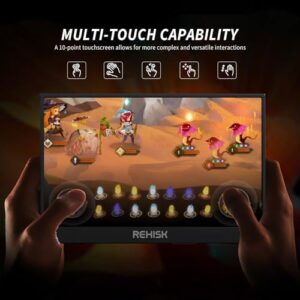 Here is the generated SEO meta description:

"Upgrade your gaming and productivity with this ReHisk 15.6'' FHD portable monitor featuring IPS technology, built-in speakers, and HDMI/USB-C ports for seamless connectivity to laptops, MacBooks, PCs, consoles, and smartphones."