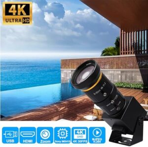 Capture stunning 4K video and stream like a pro with the SVPRO HDMI Camera, featuring 5-50mm telephoto zoom, manual lens and 10X optical zoom for crystal-clear industrial-grade visuals.